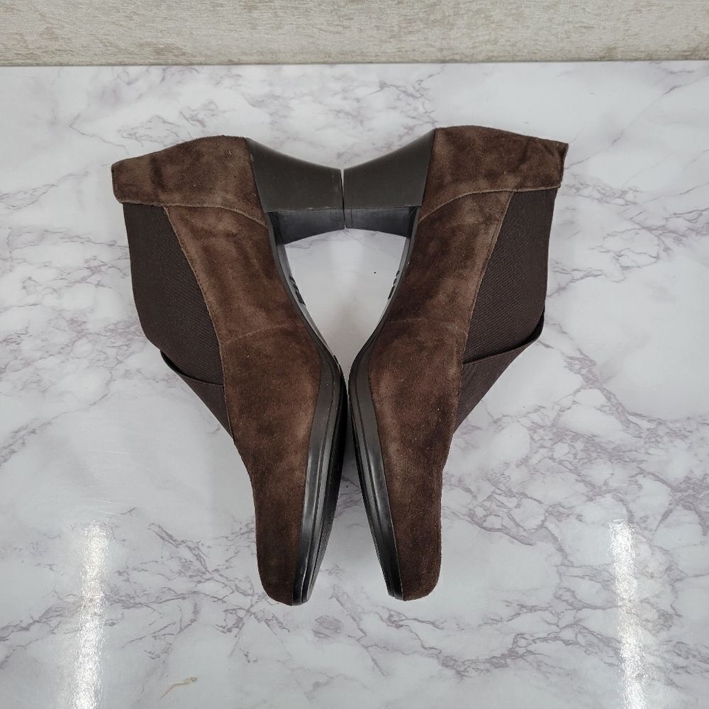 Munro Francee Ankle Bootie Brown Suede Women's 9.5 N - Picture 4 of 10